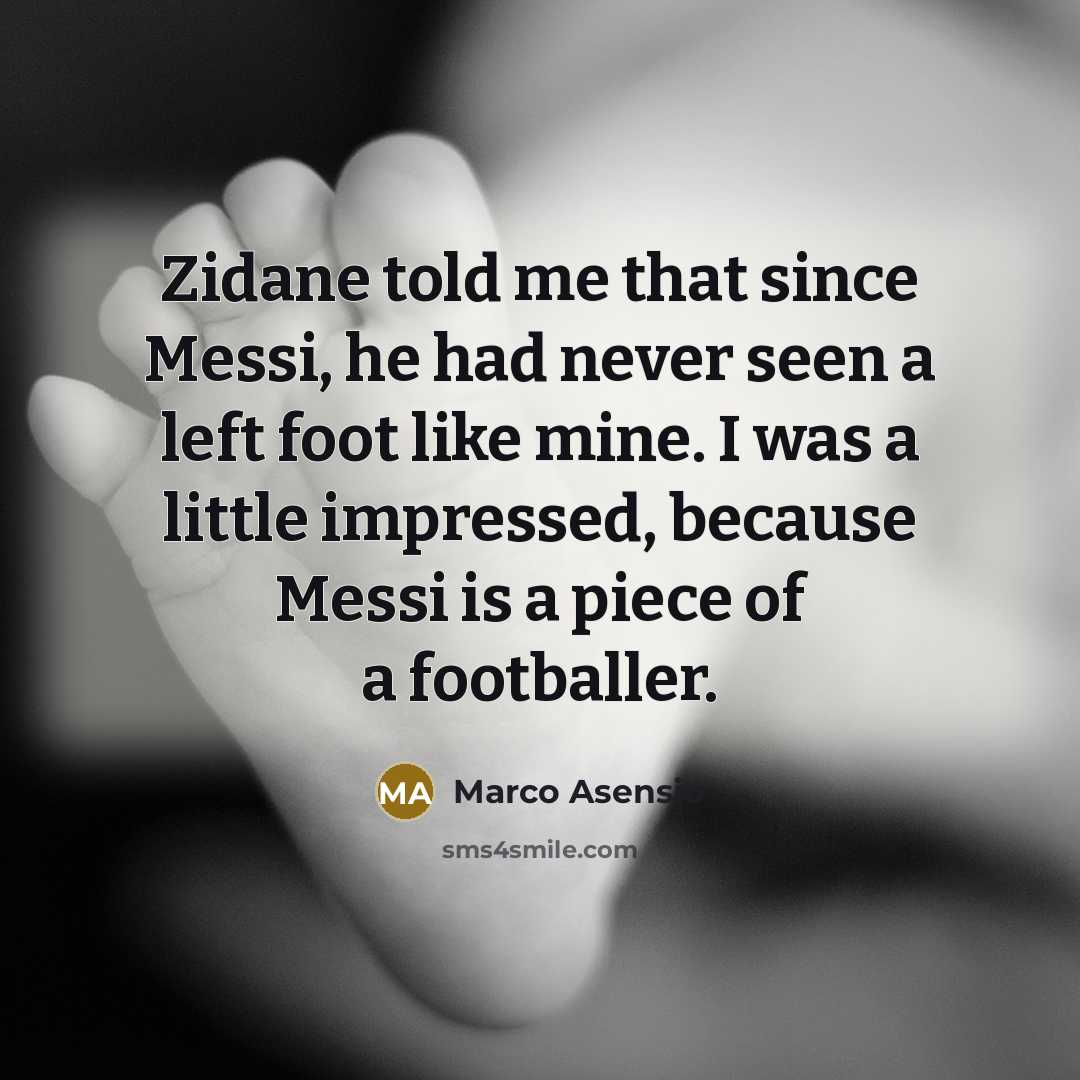 “Zidane told me that since Messi, he had never seen…” quote by Marco Asensio