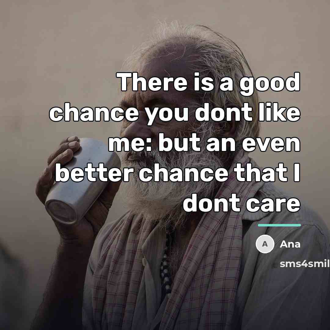 “There is a good chance you dont like me: but…” quote by Ana