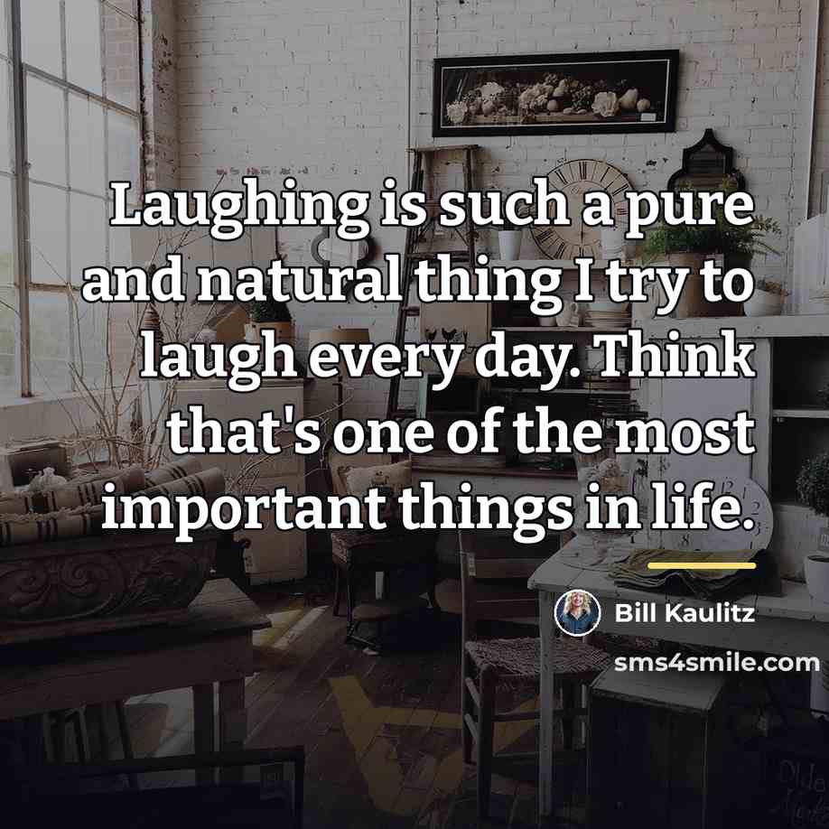 “Laughing is such a pure and natural thing I try…” quote by Bill Kaulitz