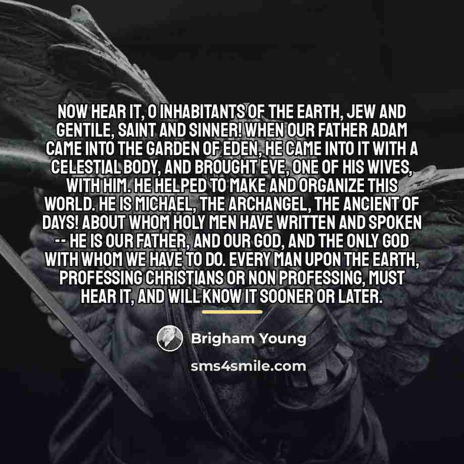 “Now hear it, O inhabitants of the earth, Jew and…” quote by Brigham Young