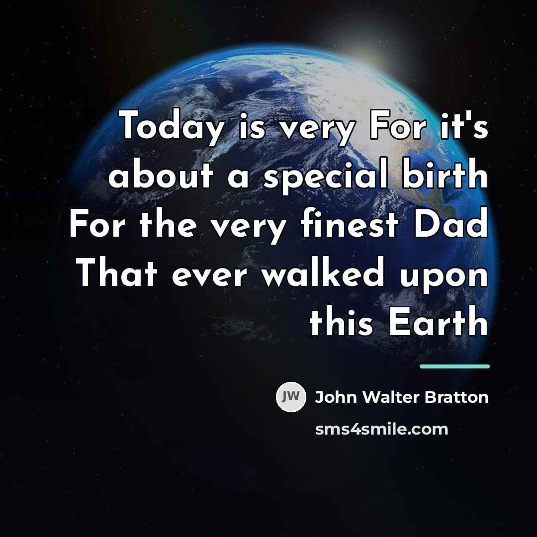 “Today is very For it's about a special birth For…” quote by John Walter Bratton