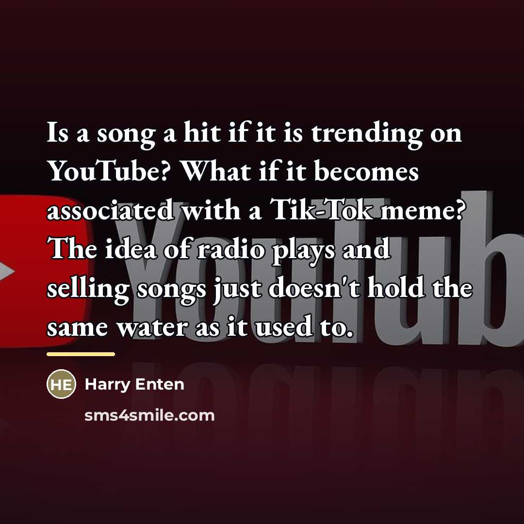 “Is a song a hit if it is trending on…” quote by Harry Enten