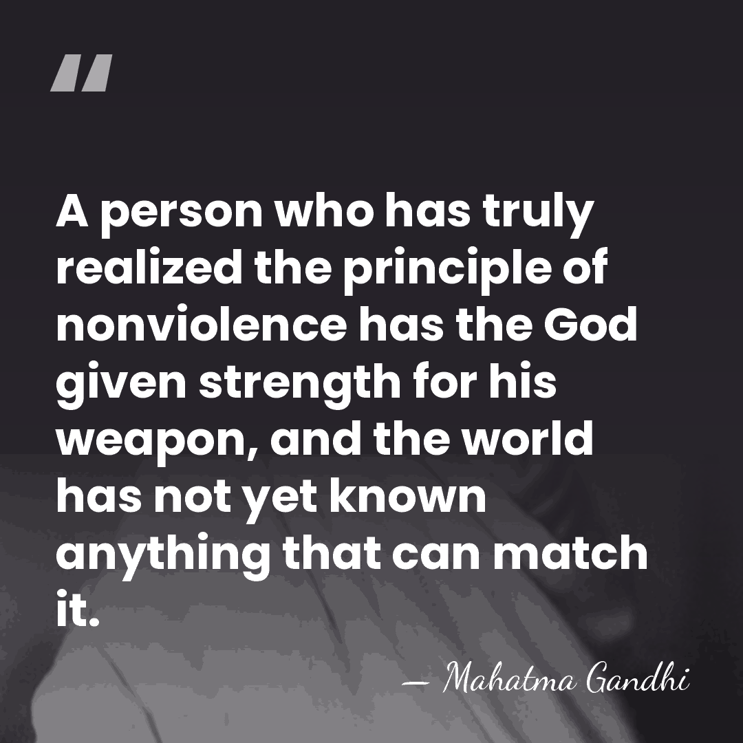 A person who has truly realized the principle of nonviolence has the&hellip; - Mahatma Gandhi