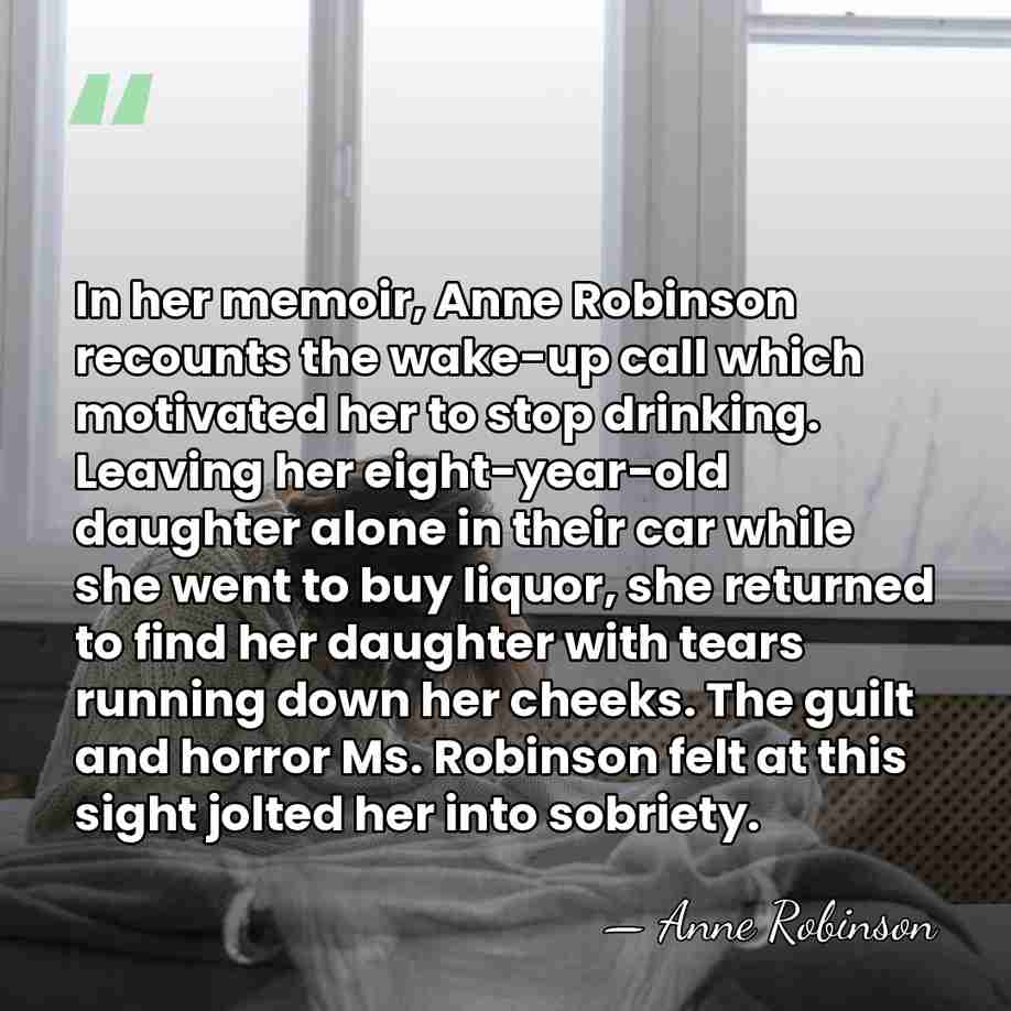 In her memoir, Anne Robinson recounts the wake-up call which motivated her&hellip; - Anne Robinson