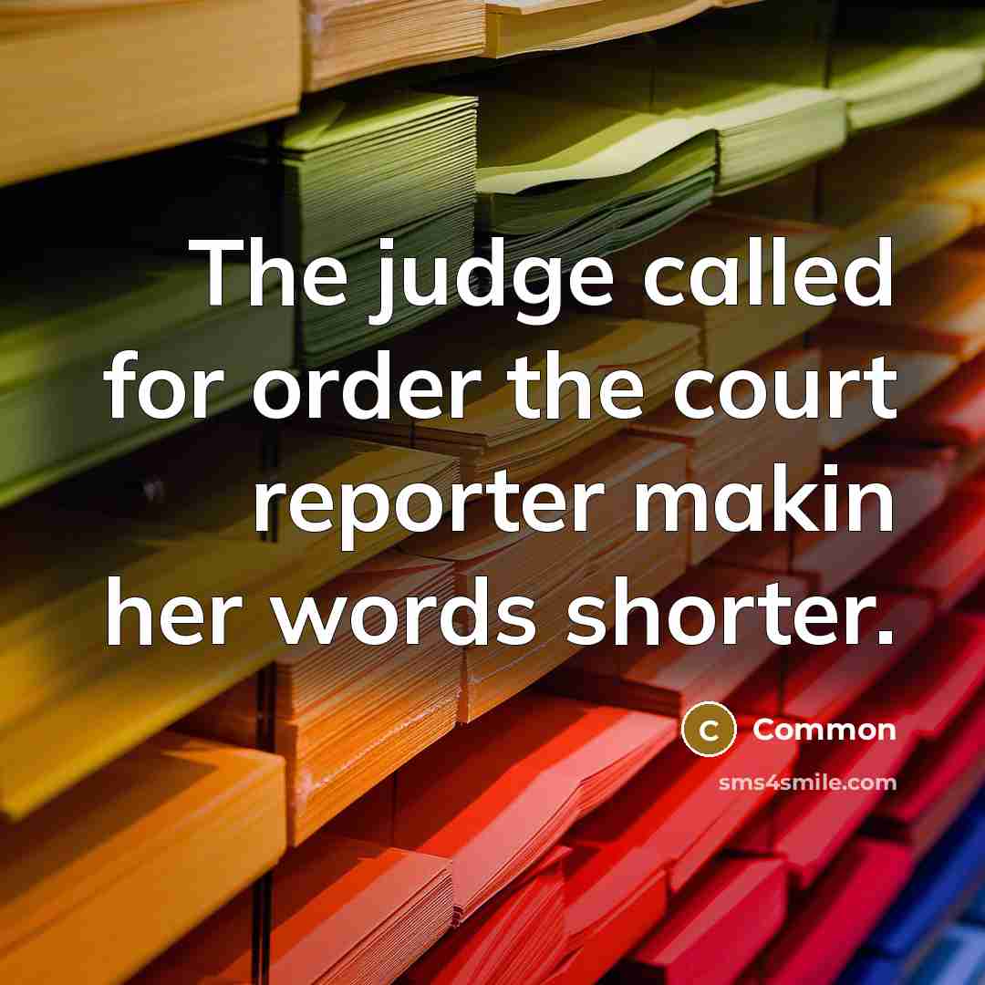 “The judge called for order the court reporter makin her…” quote by Common