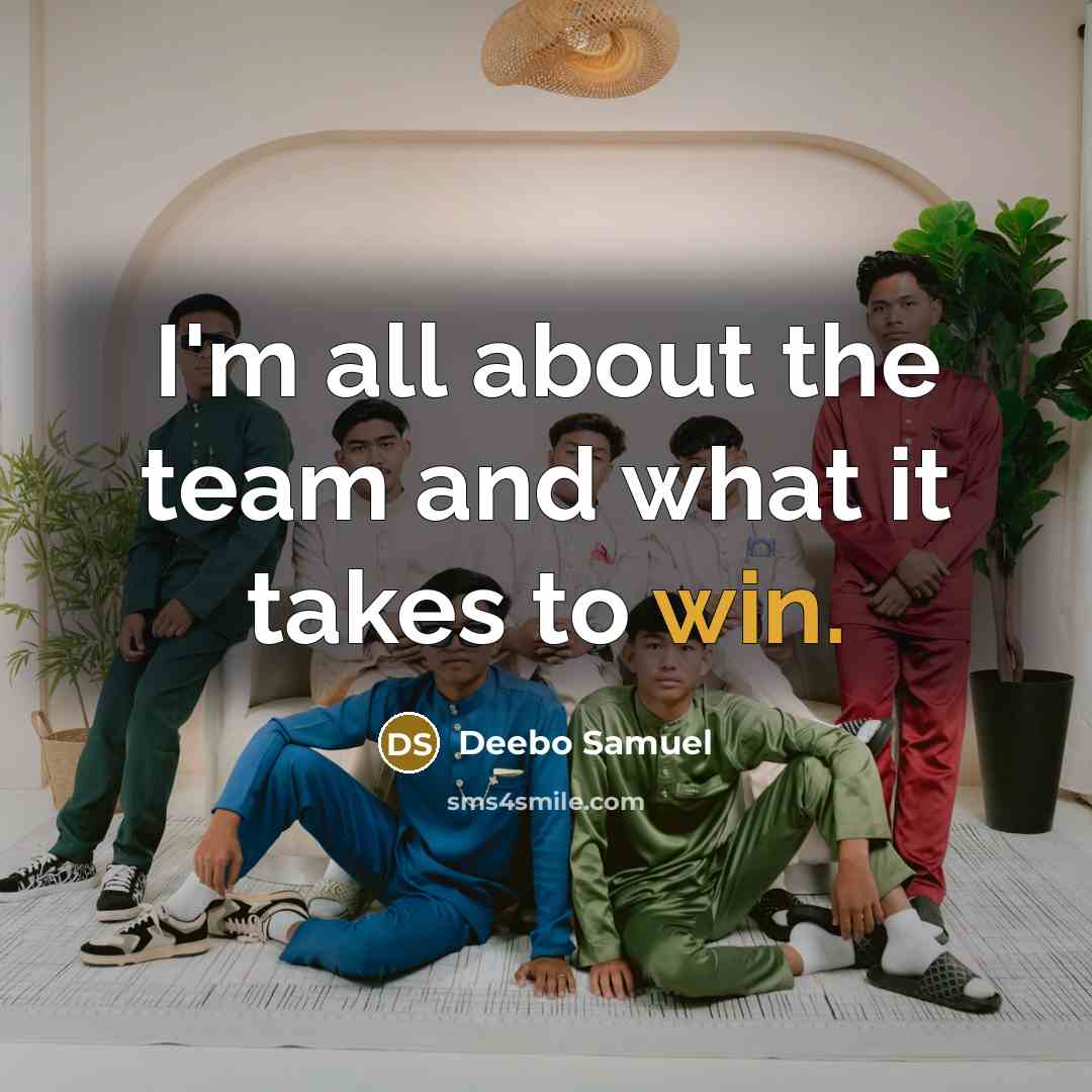 “I'm all about the team and what it takes to…” quote by Deebo Samuel
