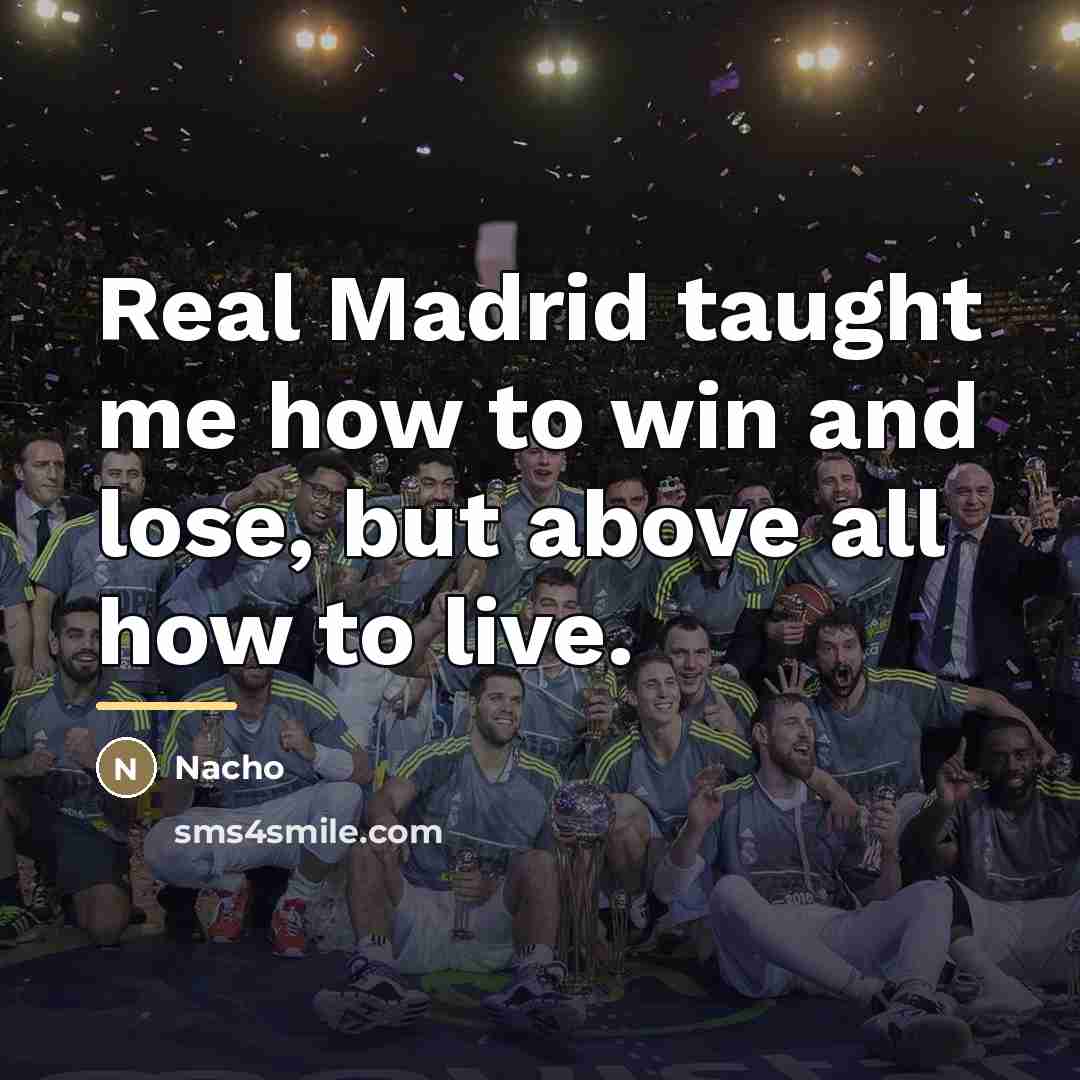 “Real Madrid taught me how to win and lose, but…” quote by Nacho