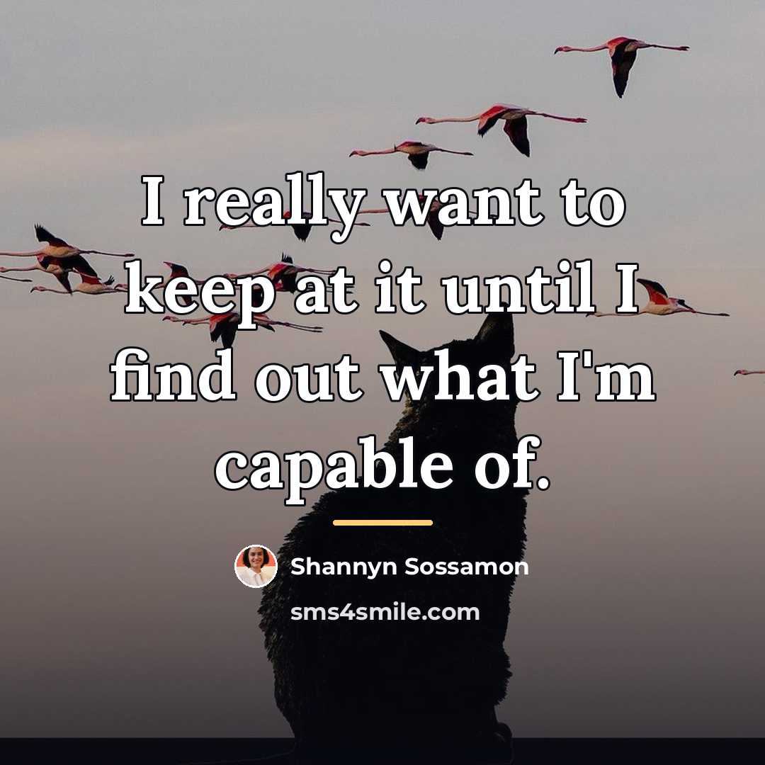 “I really want to keep at it until I find…” quote by Shannyn Sossamon