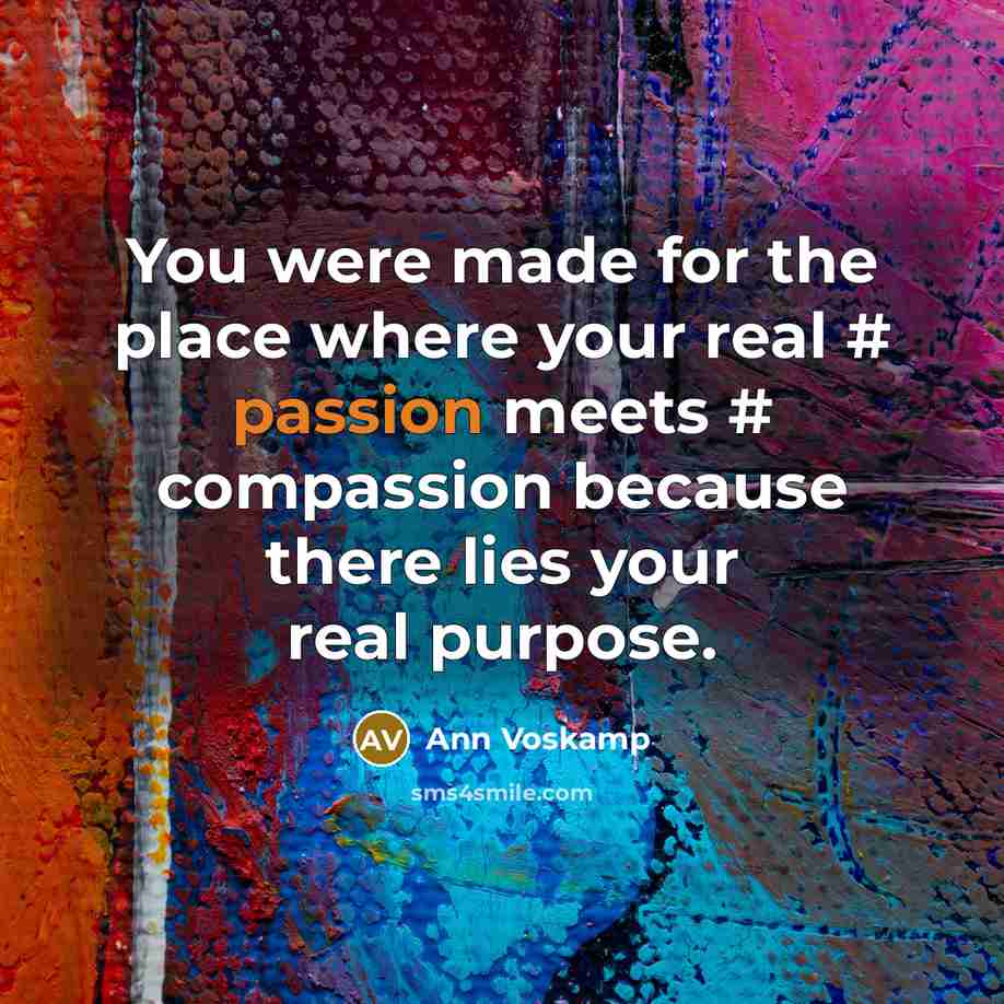 “You were made for the place where your real #…” quote by Ann Voskamp