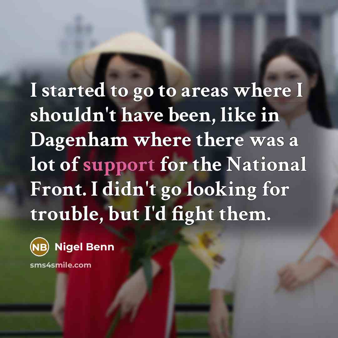 “I started to go to areas where I shouldn't have…” quote by Nigel Benn