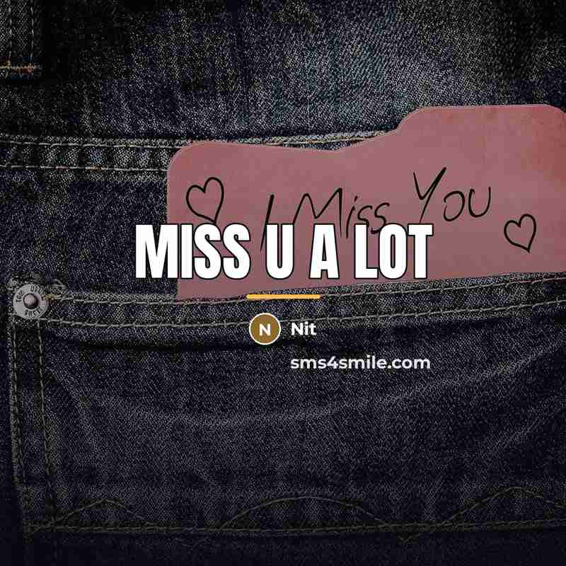 “Miss u a lot…” quote by Nit