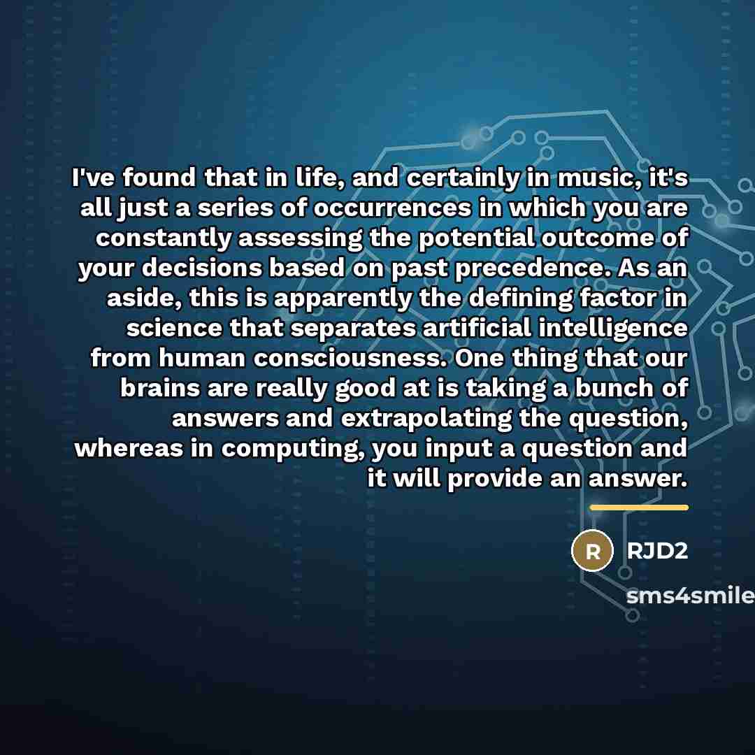 “I've found that in life, and certainly in music, it's…” quote by RJD2