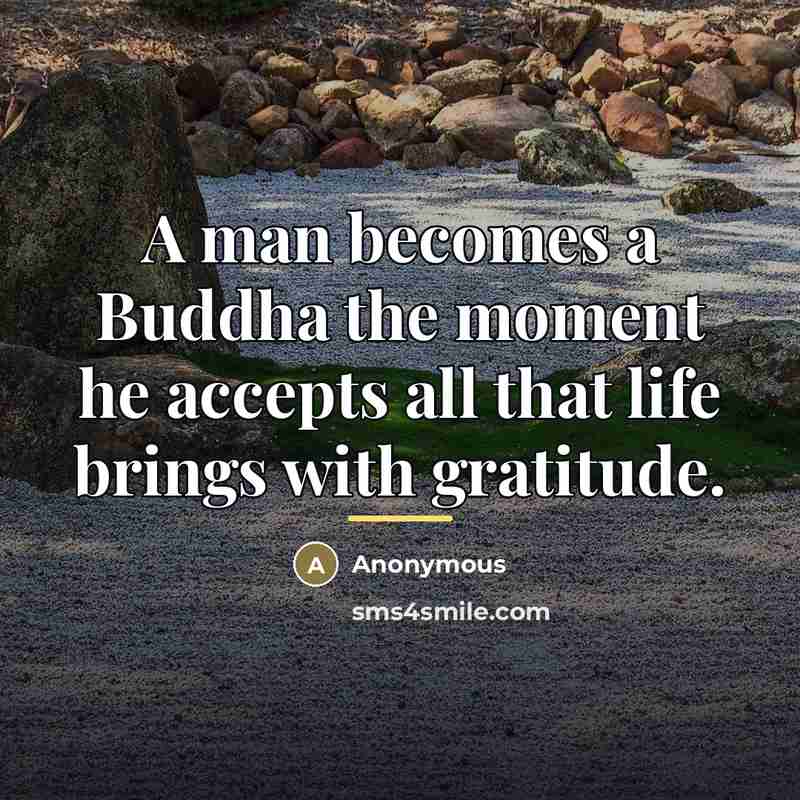 “A man becomes a Buddha the moment he accepts all…” quote by Anonymous