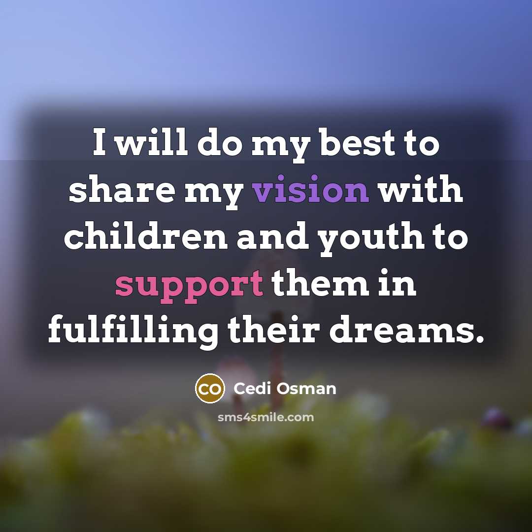 “I will do my best to share my vision with…” quote by Cedi Osman