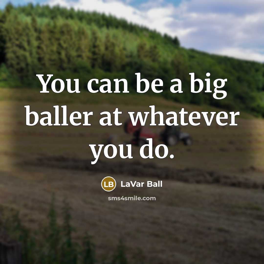 “You can be a big baller at whatever you do.…” quote by LaVar Ball