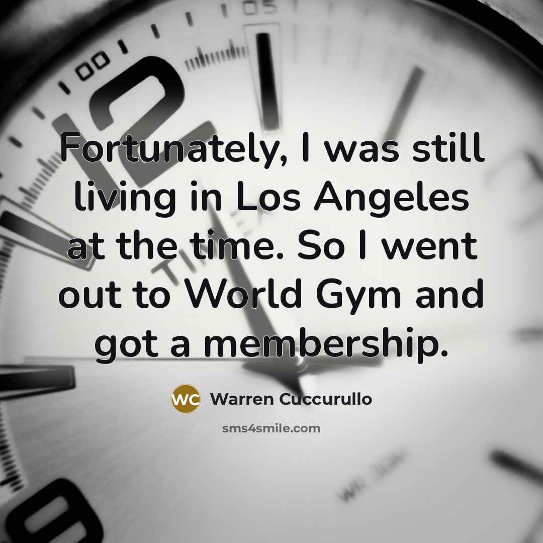 “Fortunately, I was still living in Los Angeles at the…” quote by Warren Cuccurullo