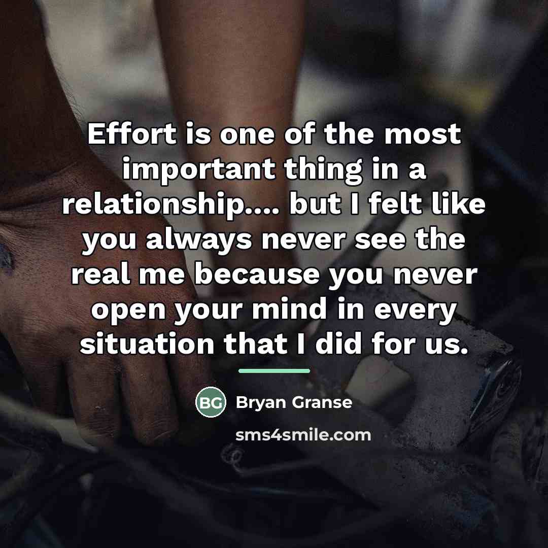 “Effort is one of the most important thing in a…” quote by Bryan Granse
