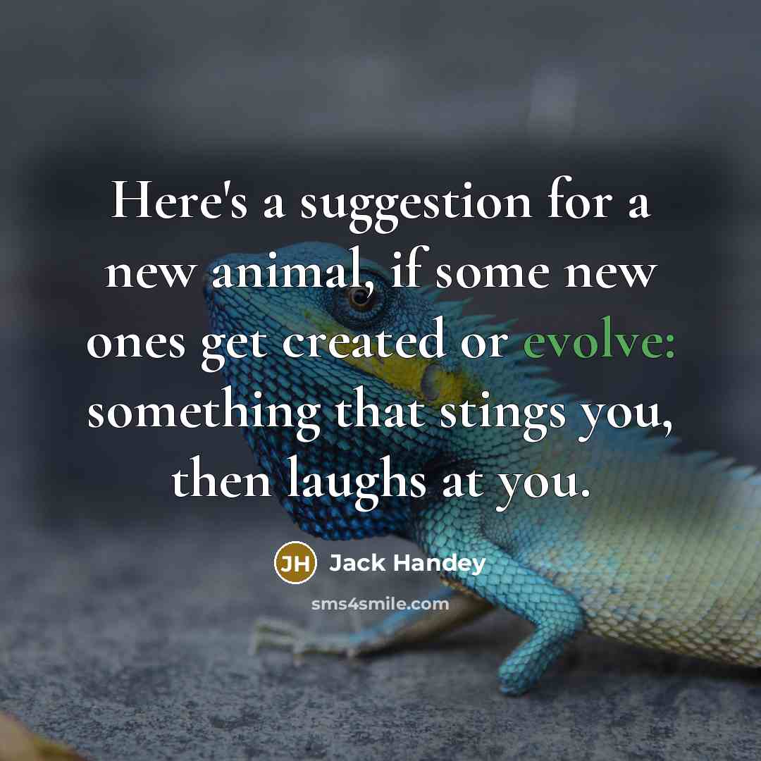 “Here's a suggestion for a new animal, if some new…” quote by Jack Handey