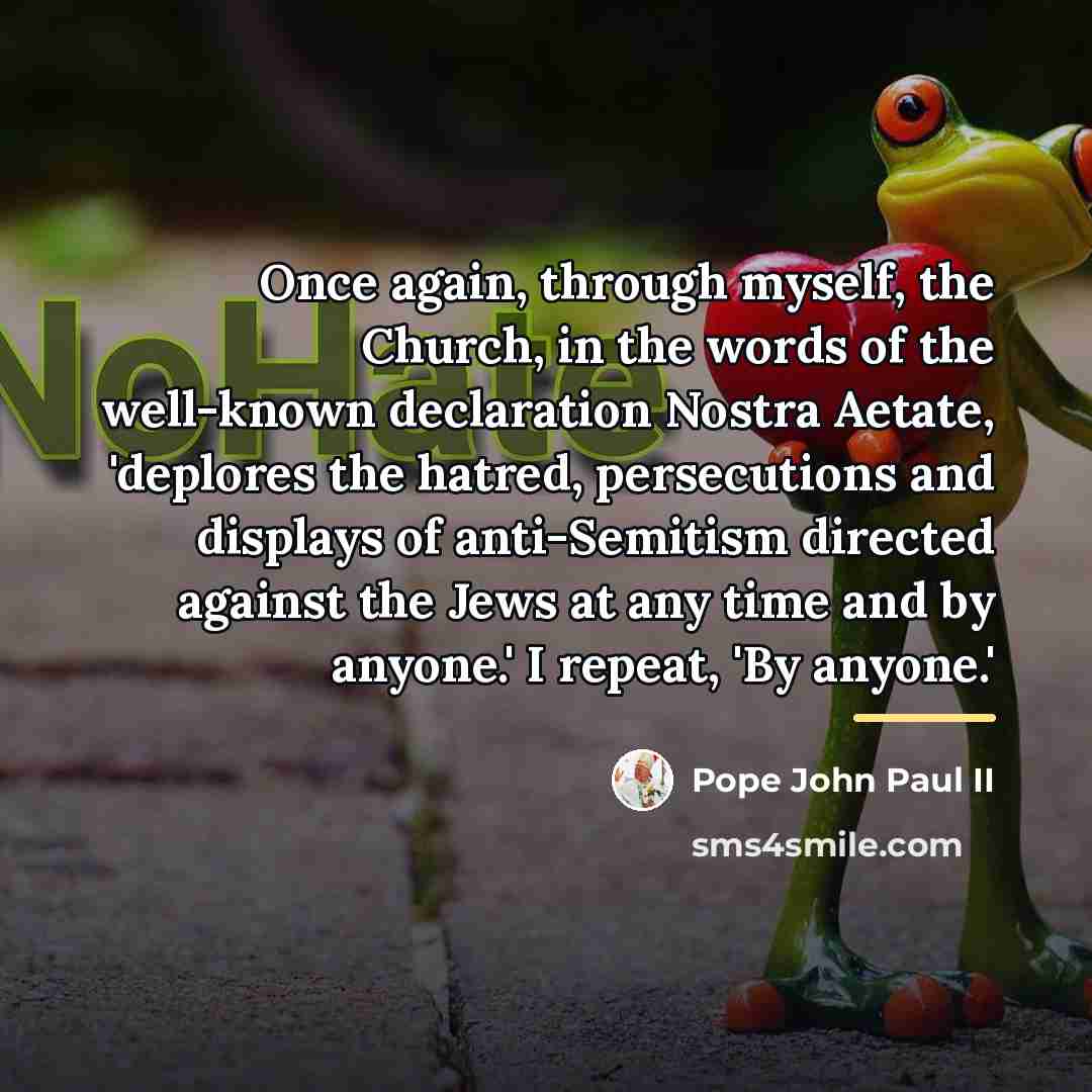 “Once again, through myself, the Church, in the words of…” quote by Pope John Paul II