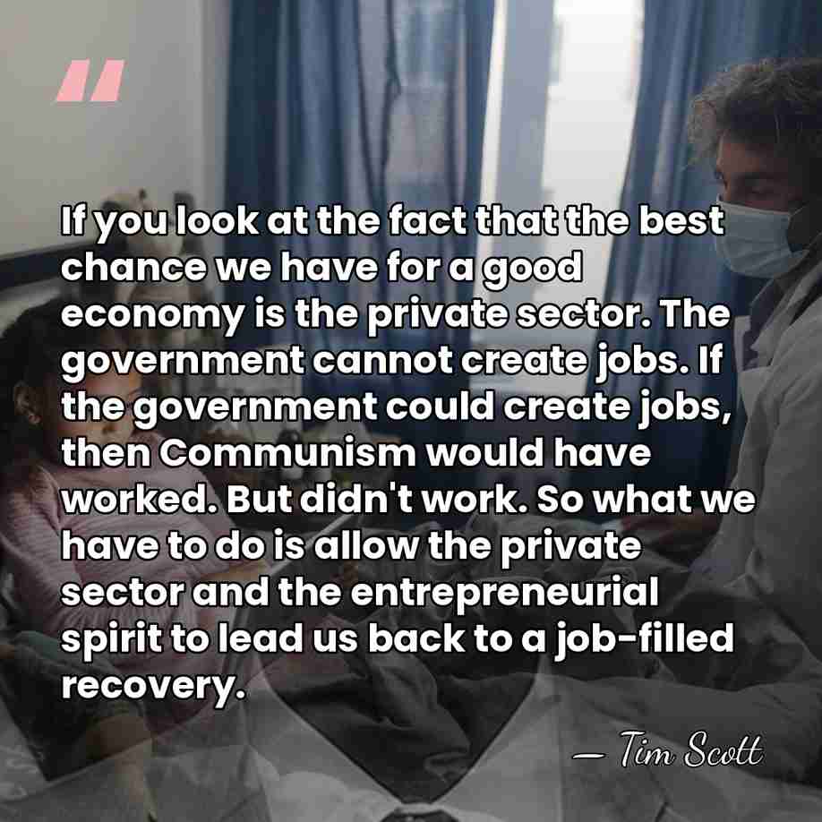 If you look at the fact that the best chance we have&hellip; - Tim Scott