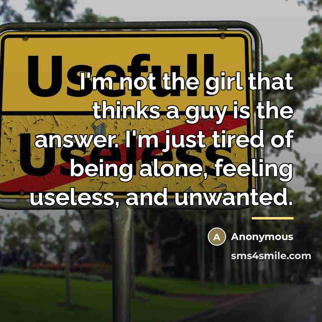 “I'm not the girl that thinks a guy is the…” quote by Anonymous