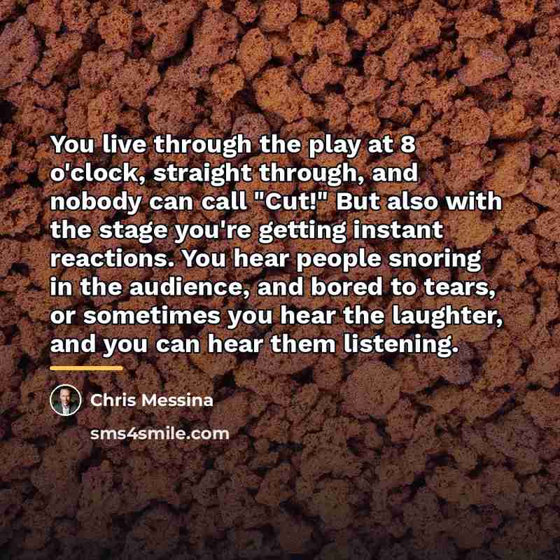 “You live through the play at 8 o'clock, straight through,…” quote by Chris Messina