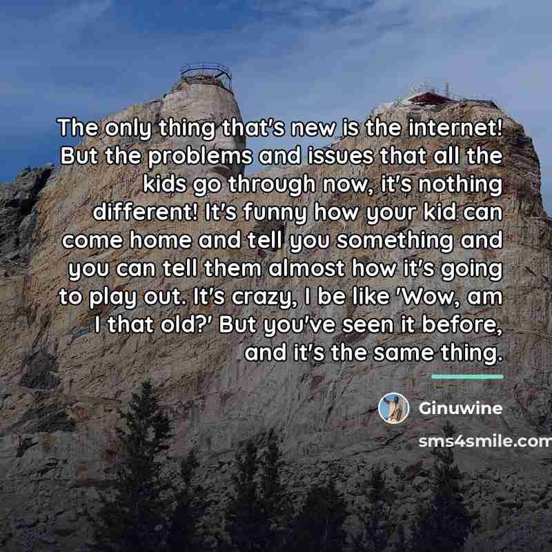 “The only thing that's new is the internet! But the…” quote by Ginuwine