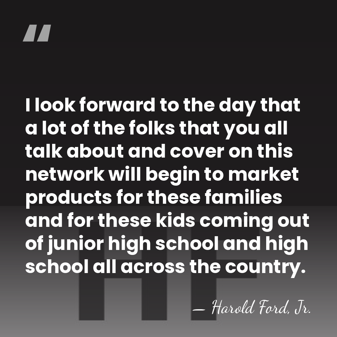 I look forward to the day that a lot of the folks&hellip; - Harold Ford, Jr.