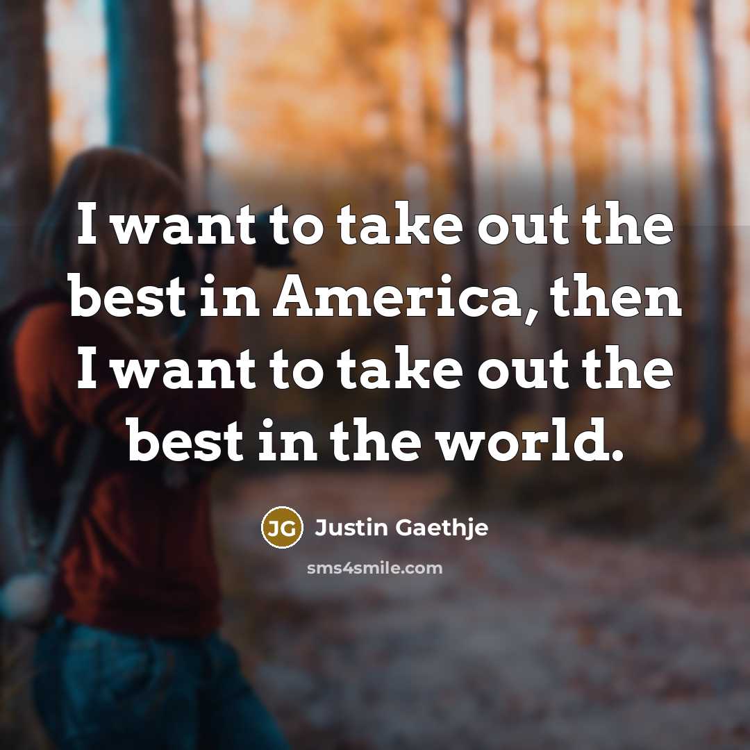 “I want to take out the best in America, then…” quote by Justin Gaethje