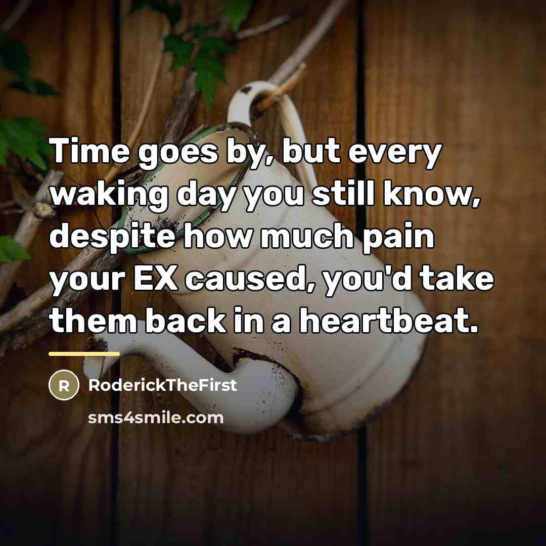 “Time goes by, but every waking day you still know,…” quote by RoderickTheFirst