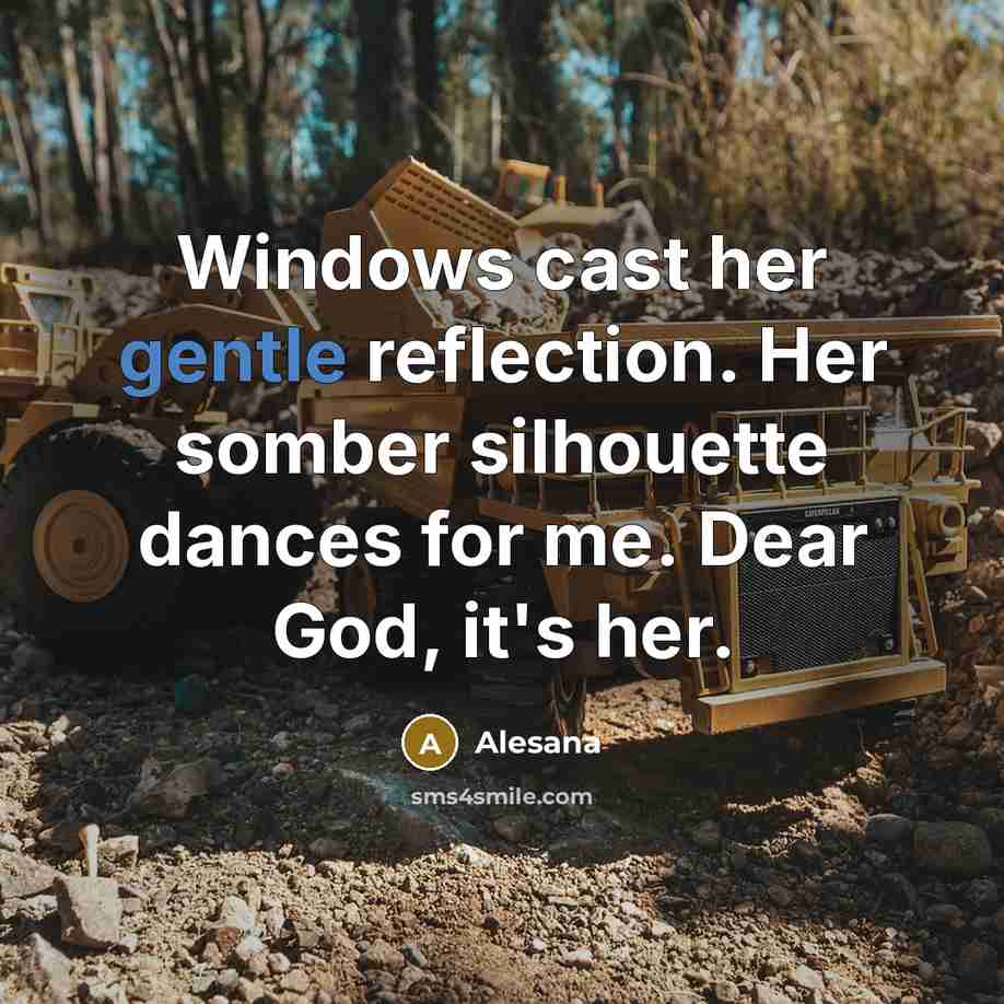 “Windows cast her gentle reflection. Her somber silhouette dances for…” quote by Alesana