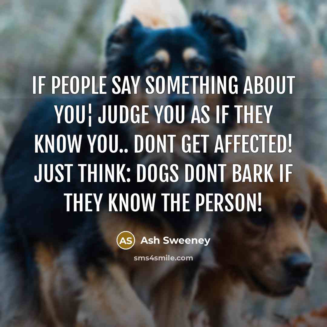 “If people say something about you¦ Judge you as if…” quote by Ash Sweeney