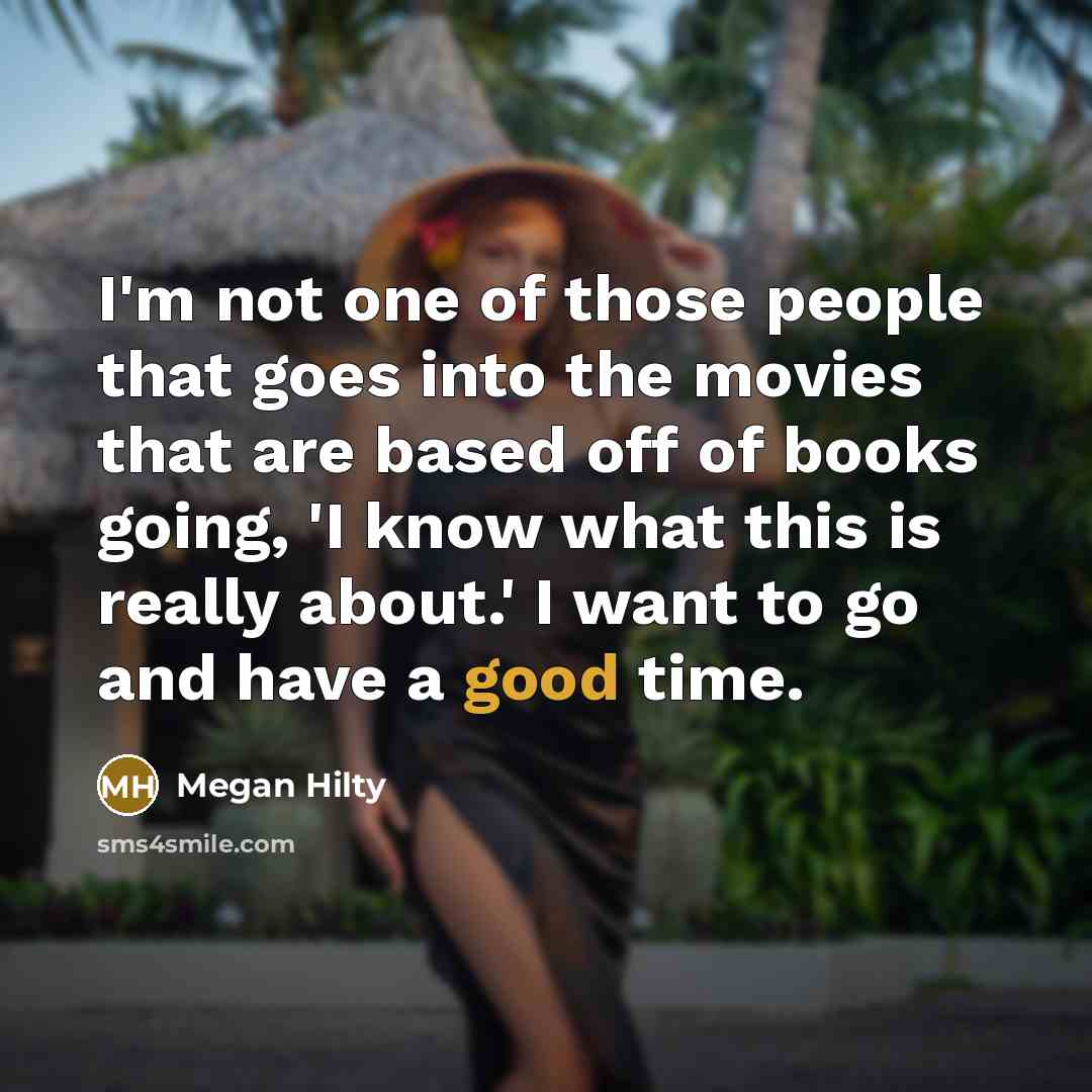 “I'm not one of those people that goes into the…” quote by Megan Hilty