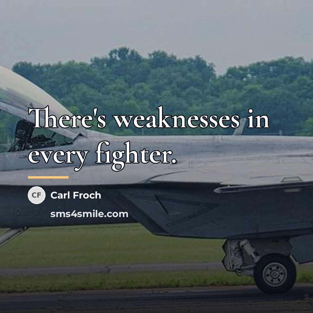 “There's weaknesses in every fighter.…” quote by Carl Froch