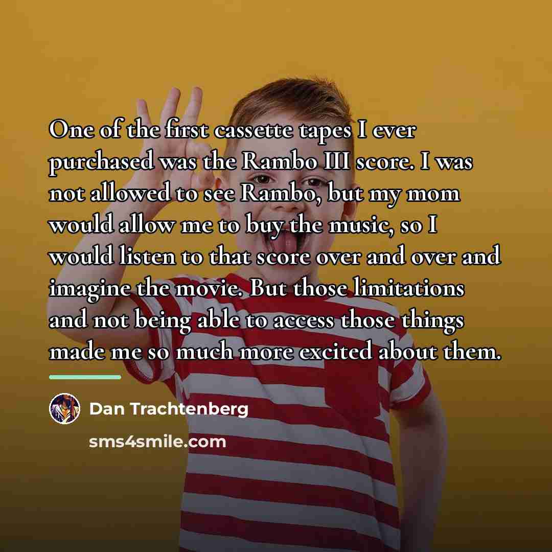 “One of the first cassette tapes I ever purchased was…” quote by Dan Trachtenberg