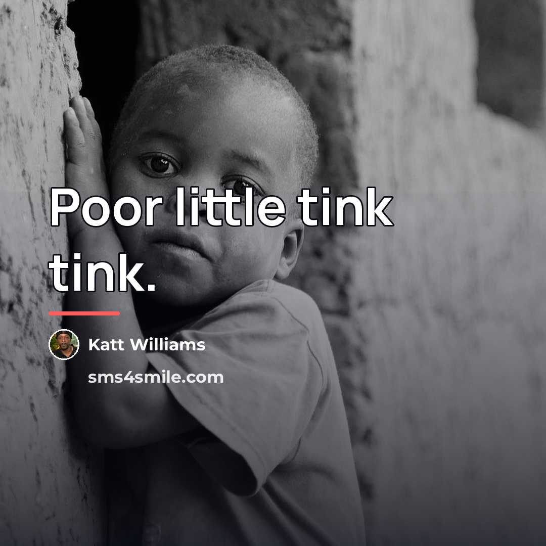 “Poor little tink tink.…” quote by Katt Williams