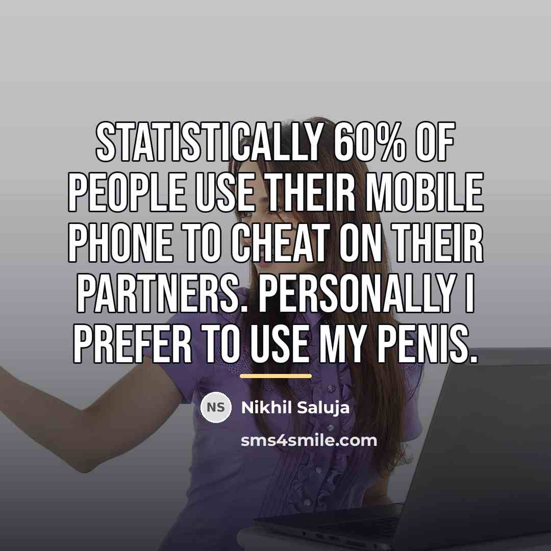 “Statistically 60% of people use their mobile phone to cheat…” quote by Nikhil Saluja