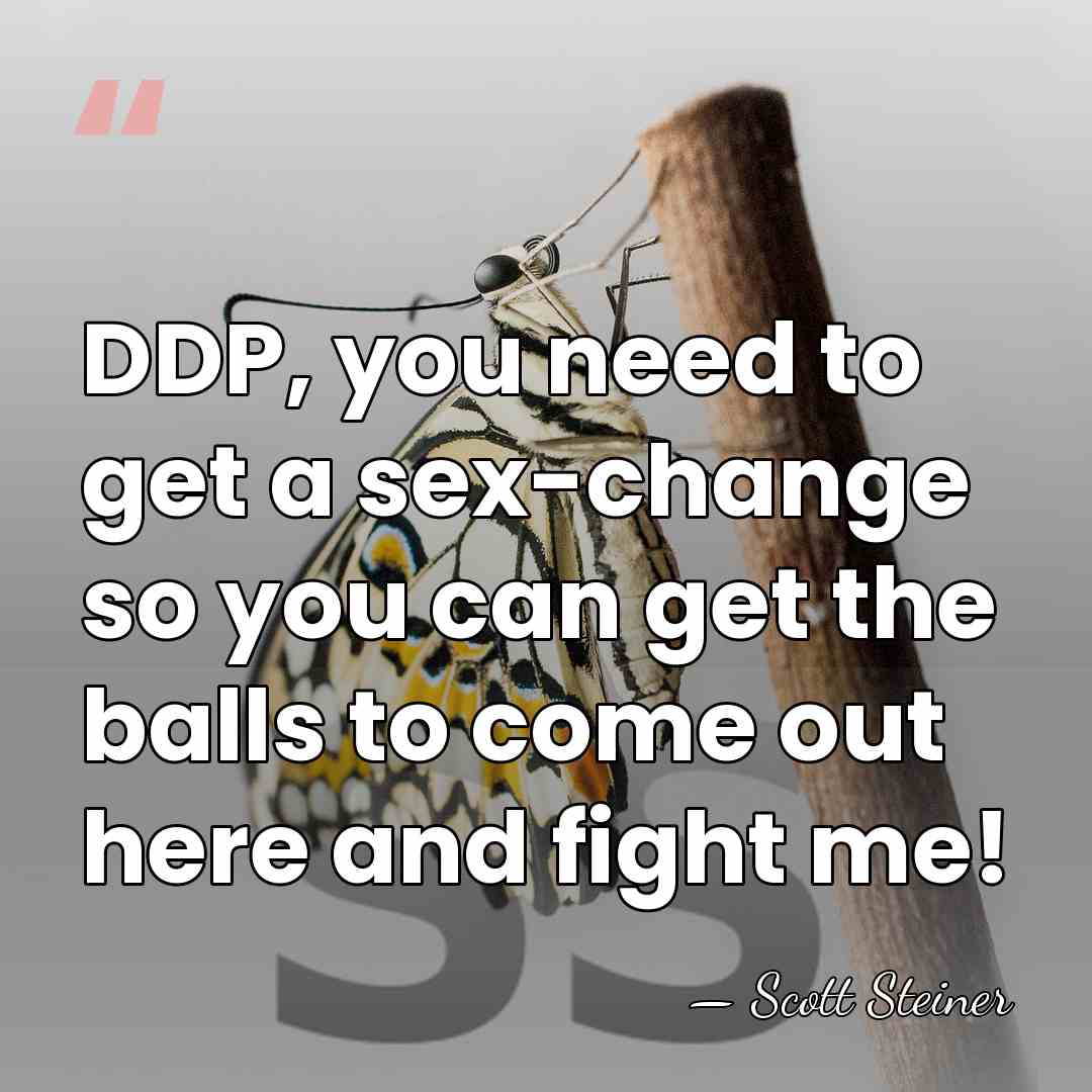 DDP, you need to get a sex-change so you can get the&hellip; - Scott Steiner