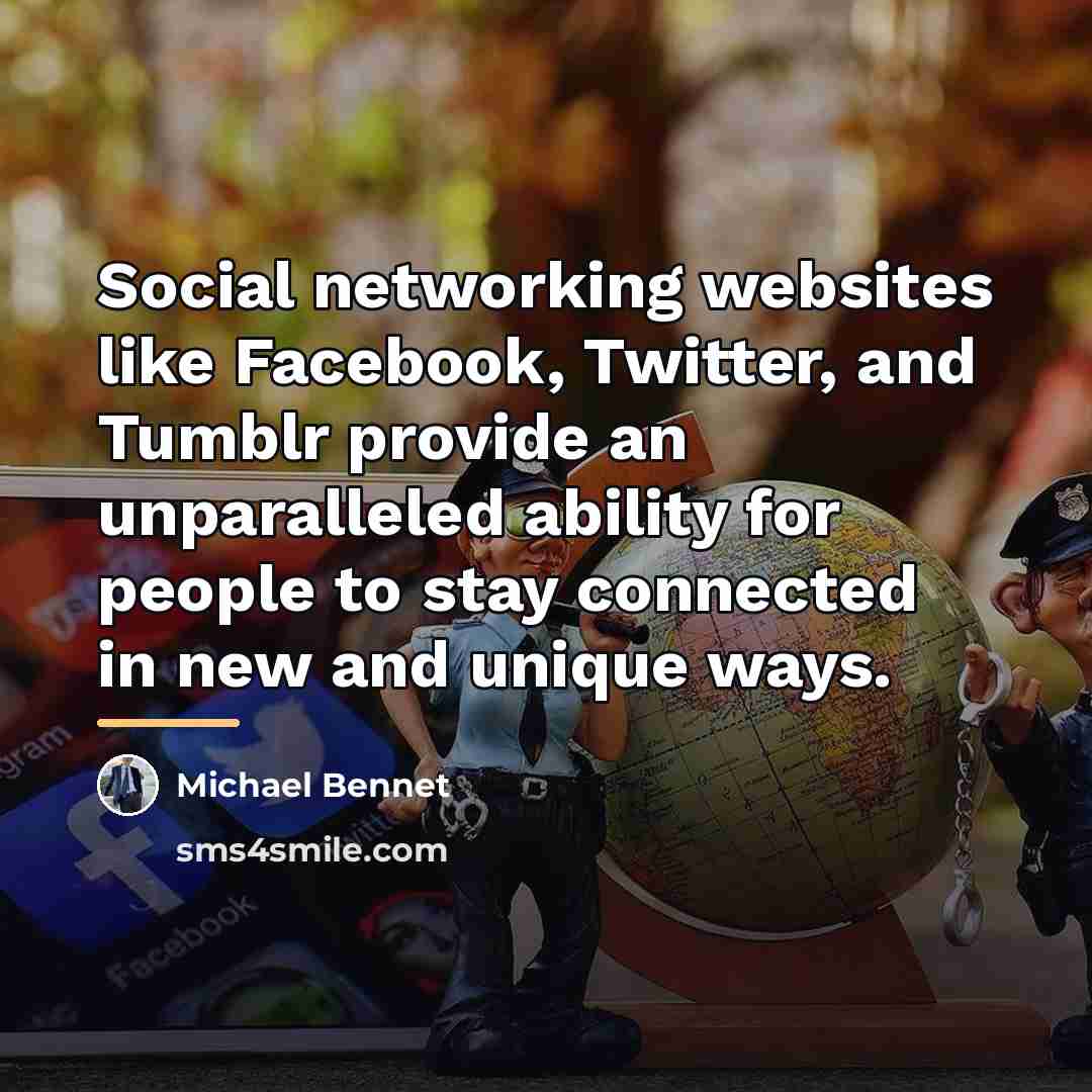 “Social networking websites like Facebook, Twitter, and Tumblr provide an…” quote by Michael Bennet