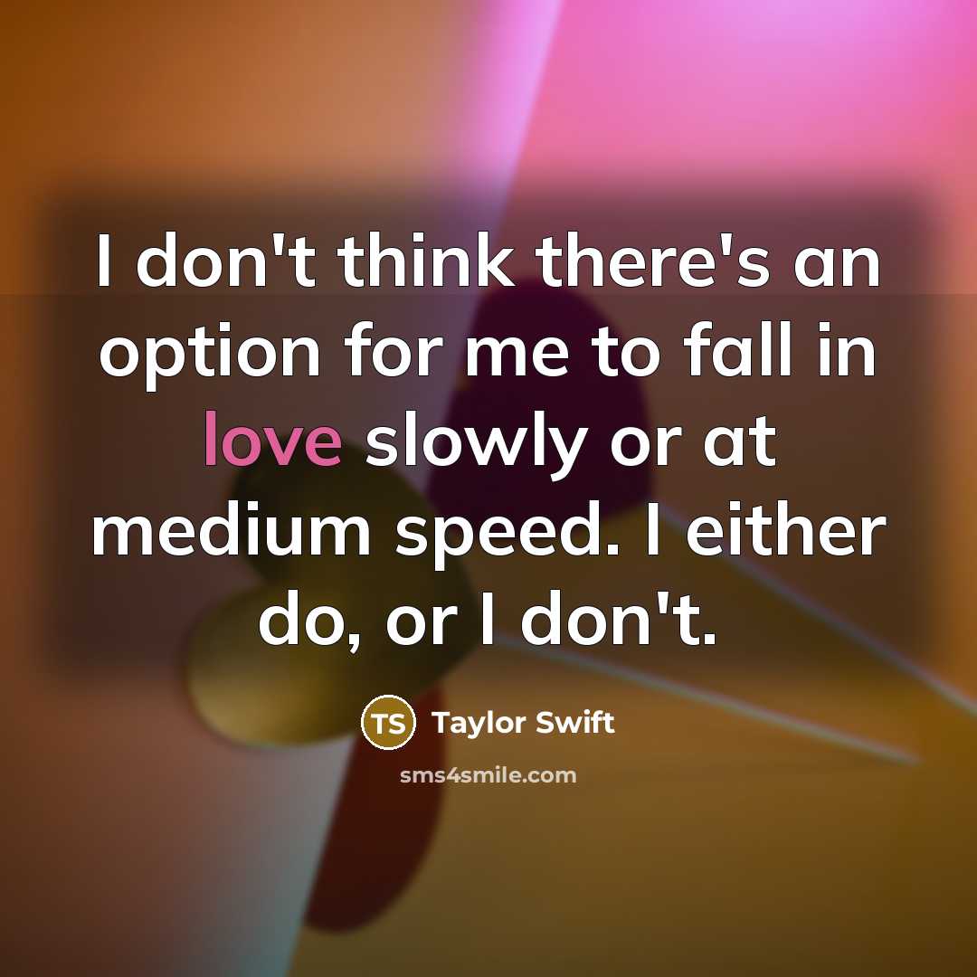 “I don't think there's an option for me to fall…” quote by Taylor Swift