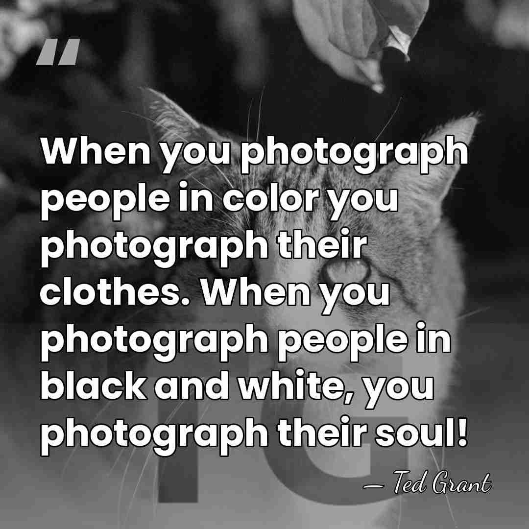 When you photograph people in color you photograph their clothes. When you&hellip; - Ted Grant