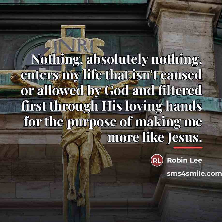 “Nothing, absolutely nothing, enters my life that isn't caused or…” quote by Robin Lee