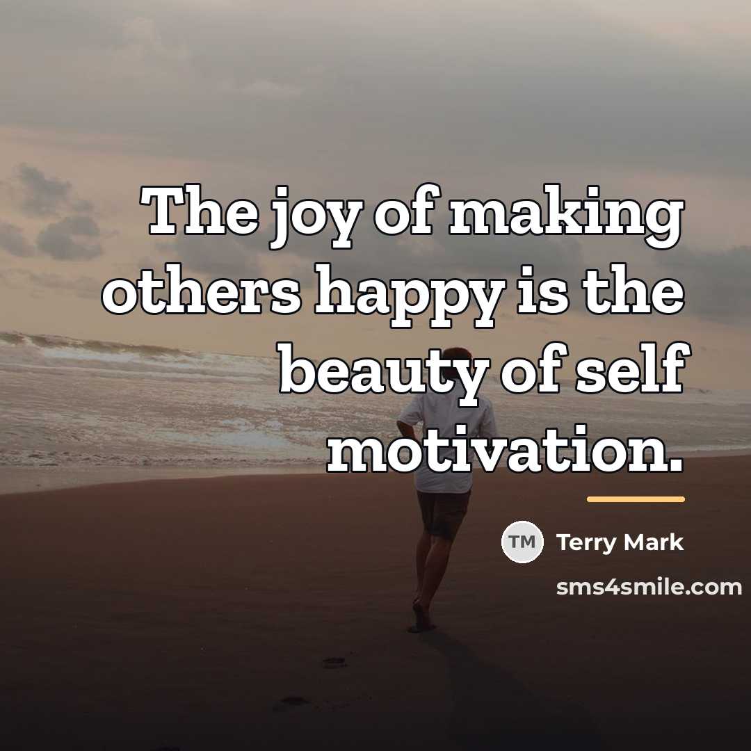 “The joy of making others happy is the beauty of…” quote by Terry Mark