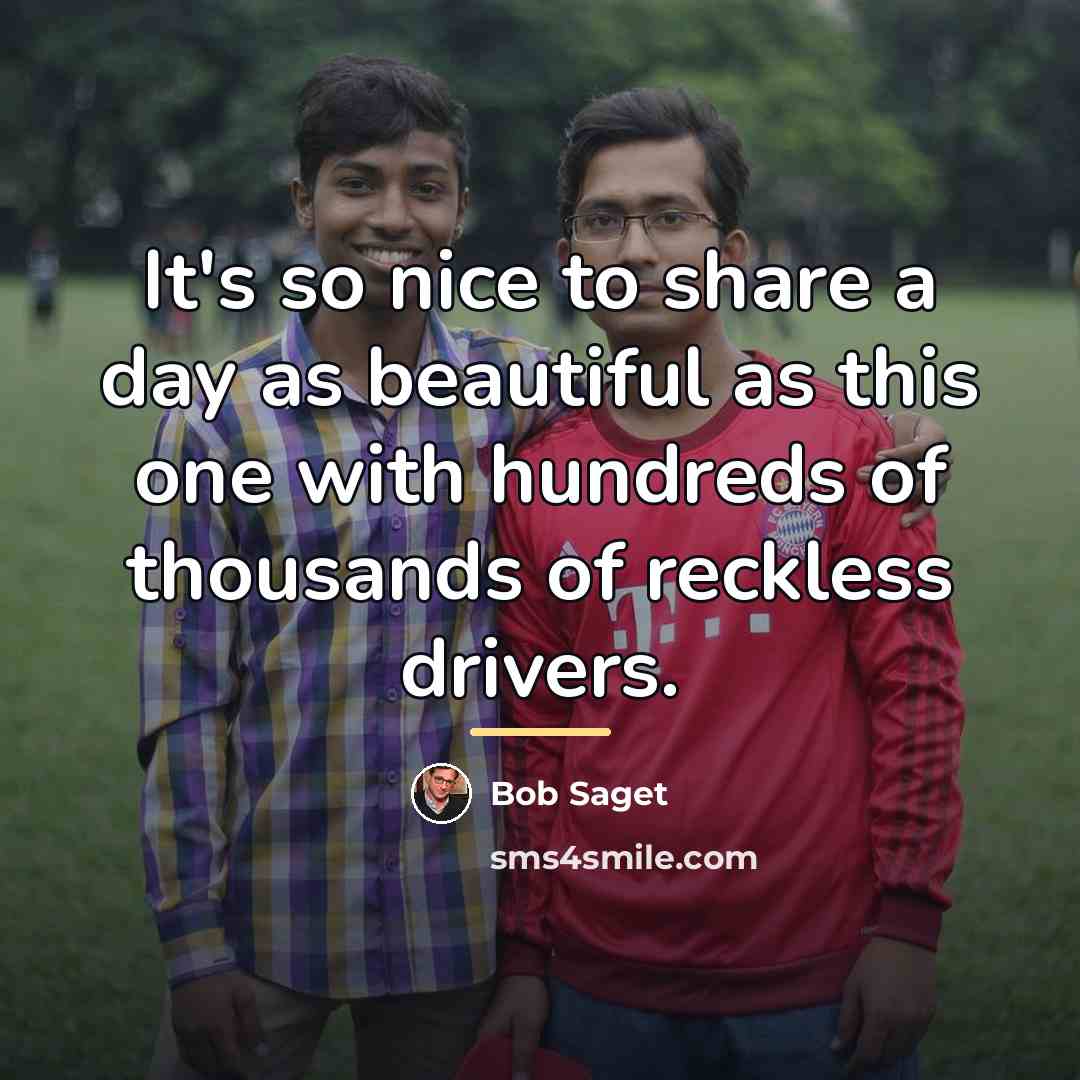 “It's so nice to share a day as beautiful as…” quote by Bob Saget