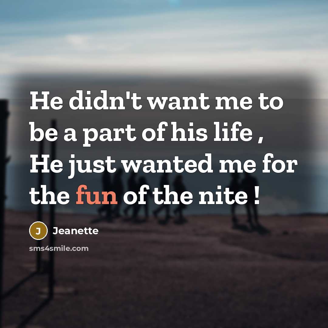 “He didn't want me to be a part of his…” quote by Jeanette