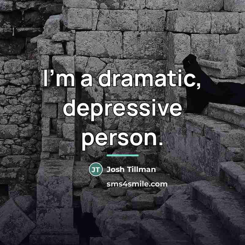 “I'm a dramatic, depressive person.…” quote by Josh Tillman