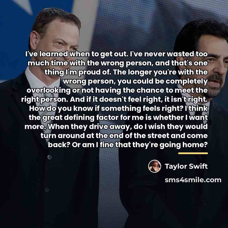 “I've learned when to get out. I've never wasted too…” quote by Taylor Swift