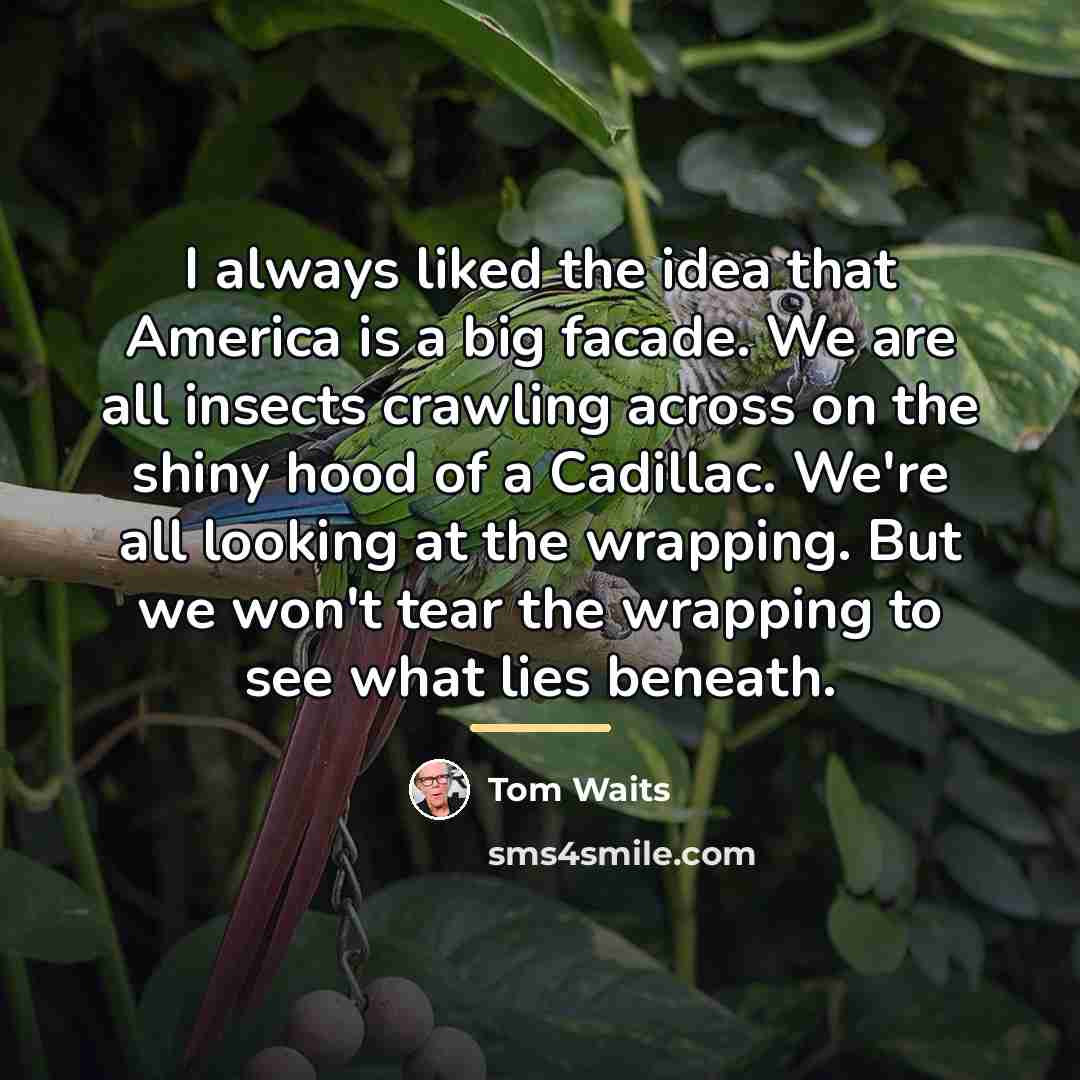 “I always liked the idea that America is a big…” quote by Tom Waits