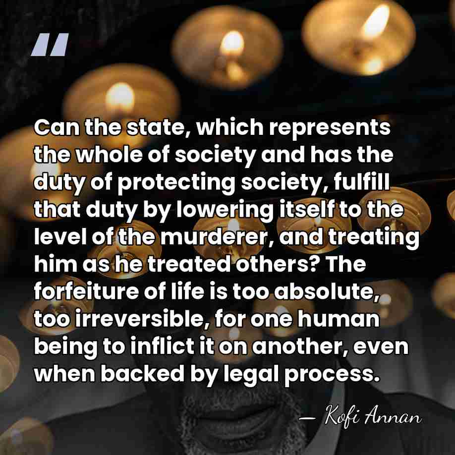 Can the state, which represents the whole of society and has the&hellip; - Kofi Annan