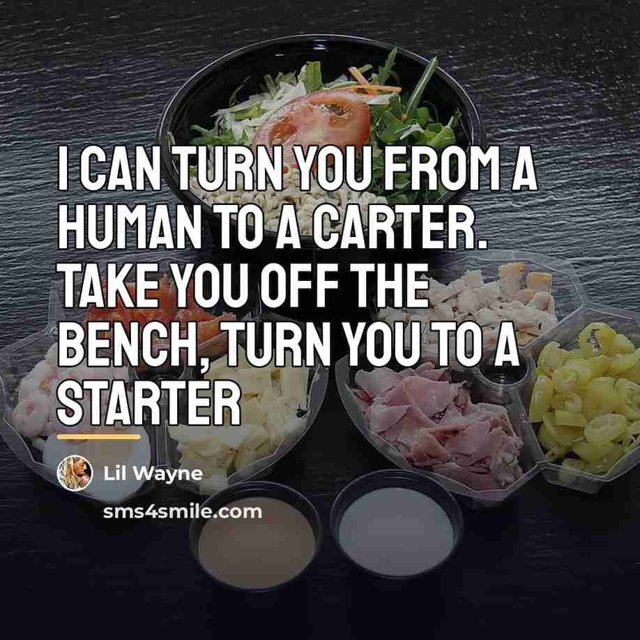 “I can turn you from a human to a Carter.…” quote by Lil Wayne